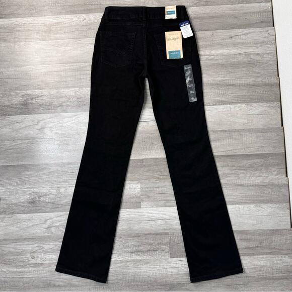 3/4X34 NWT Wrangler Black Bootcut Jeans Deep Dyed Western Y2K Style Cowgirl Tall - Picture 1 of 7